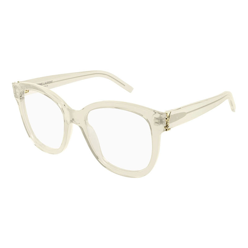 Saint Laurent Eyeglasses Square Full Rim, Black Frame and Clear Demo Lenses Lens SLM97001