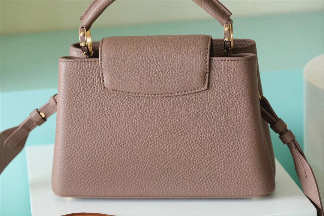 Top Quality Capucines BB Taurillon Light Brown For Women,  Shoulder And Crossbody Bags 26cm/10.6in Top Quality