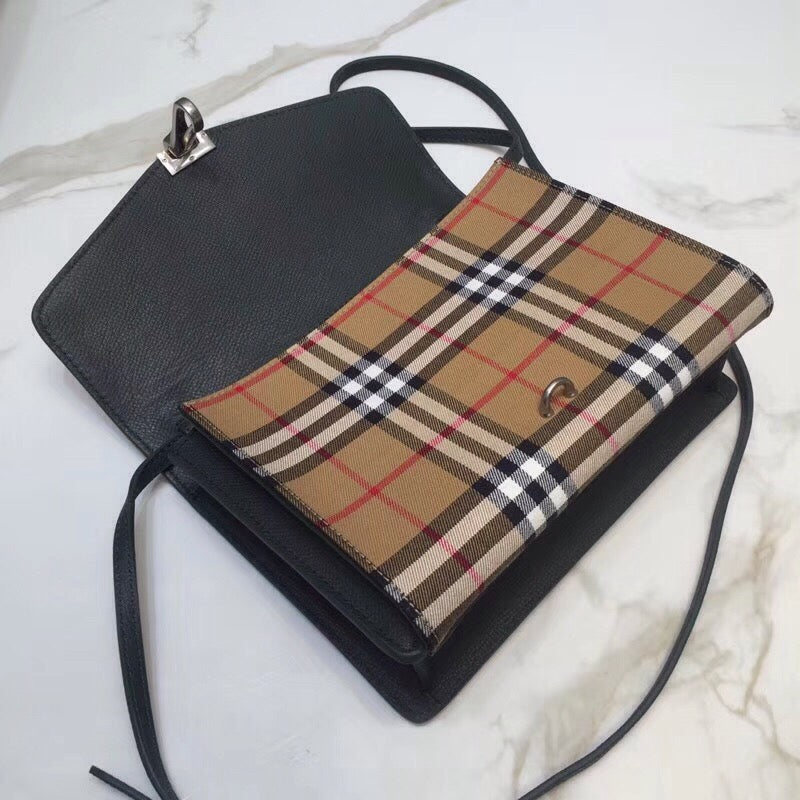 Top Quality Small  Check And Crossbody Bag Grey For Women, Women’s Bags 9in/24cm