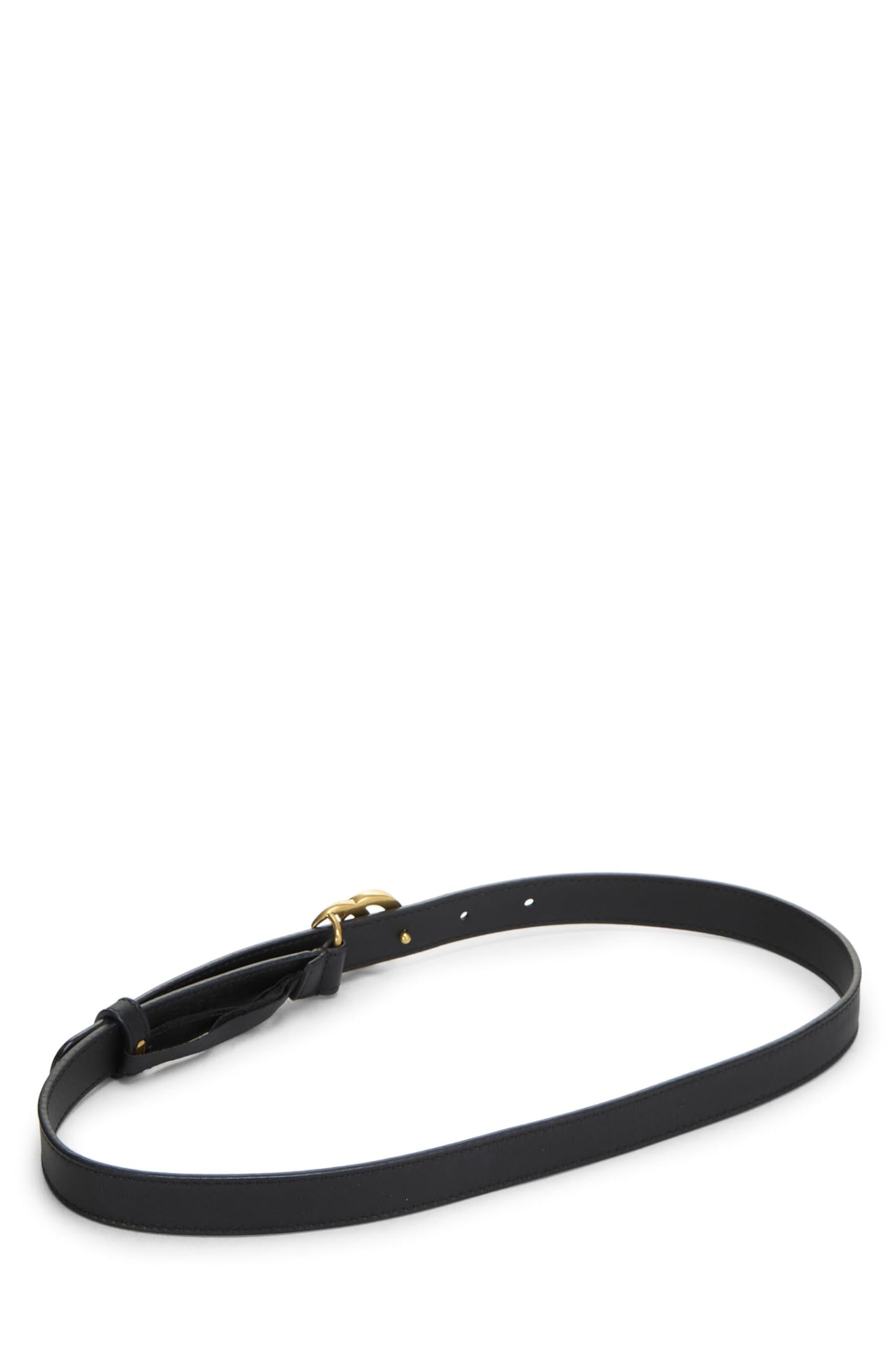 Gucci, Black Leather GG Marmont Belt 70, Black