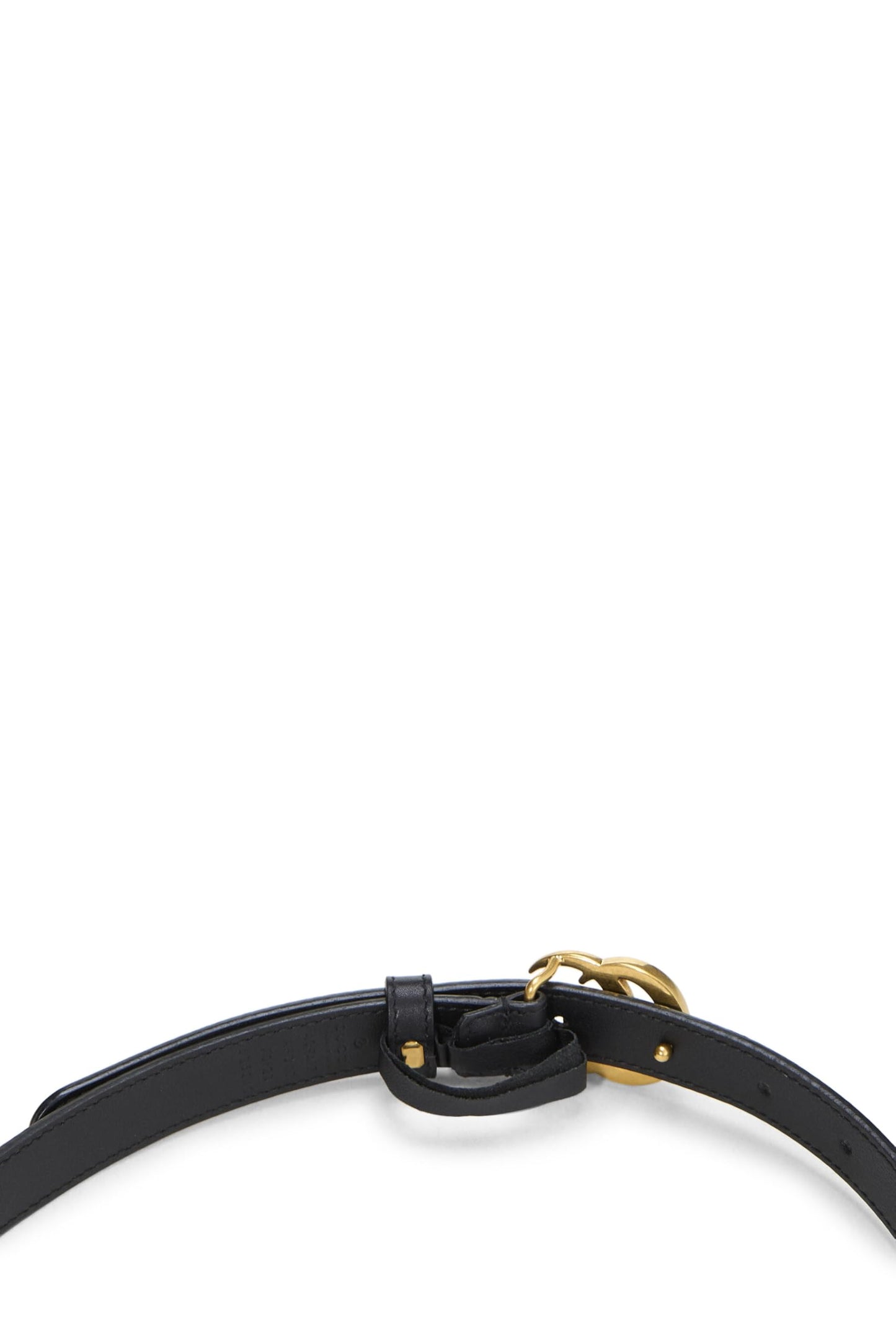 Gucci, Black Leather GG Marmont Belt 70, Black