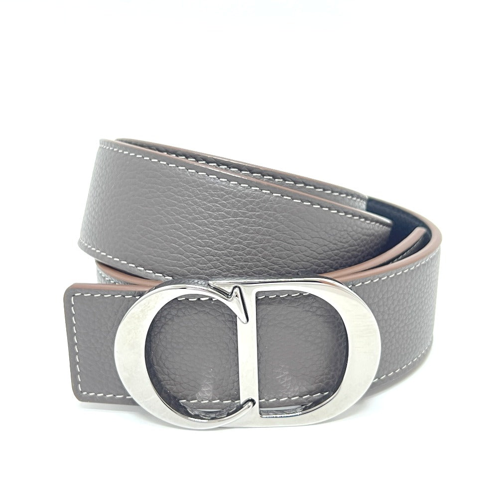 Dior belt leather Brown CD logo buckle 95/38