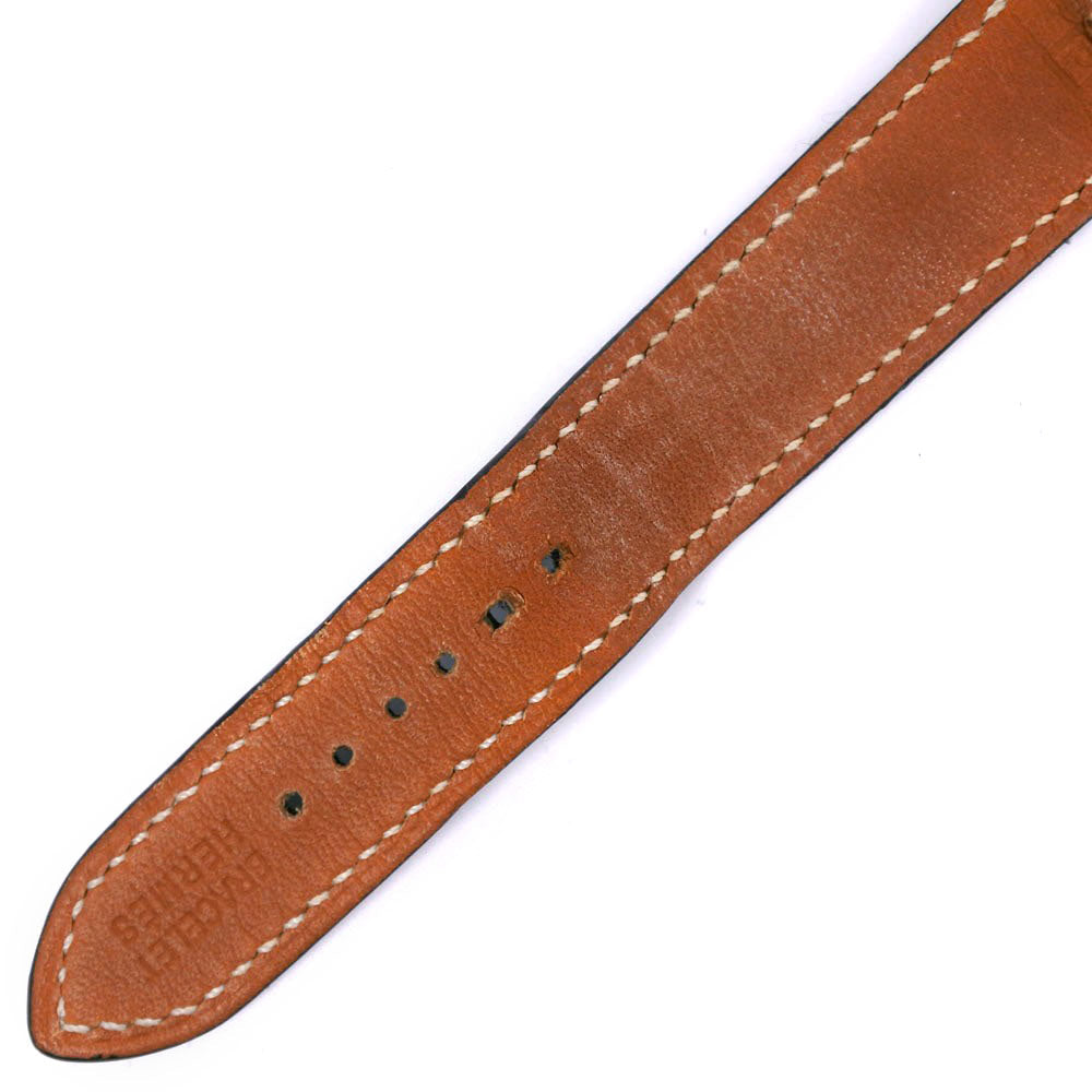 HERMES Watches Quartz BE1.210 Stainless Steel , Leather light blue Belt watch White dial Women  d