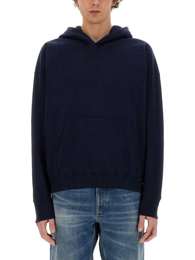 Luxury Saint Laurent Trending 2025 24 ss BIOLOGIC Cotton Sweatshirt WITH Embroid Logo 773358Y36SW4140 B0651012468