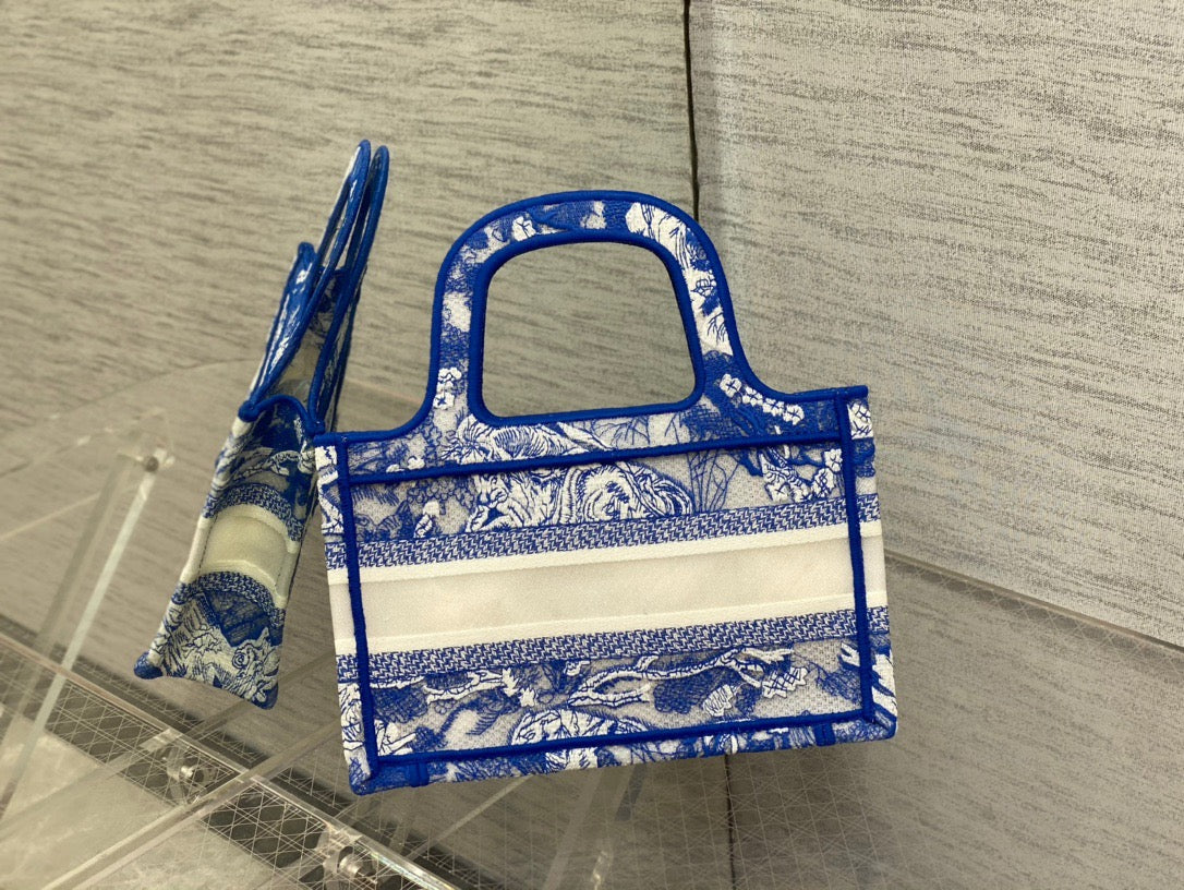 Top Quality Mini Book Tote Blue, For Women Womens Handbags 22.5cm/9in CD