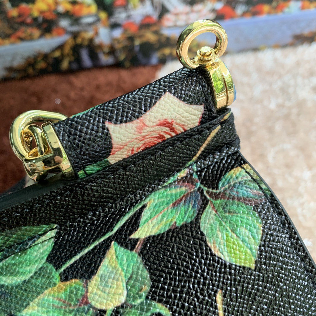 Top Quality MeTop Qualityum Sicily Handbag Unique Print Motifs Muticolour For Women 10.2in/26cm Top Quality