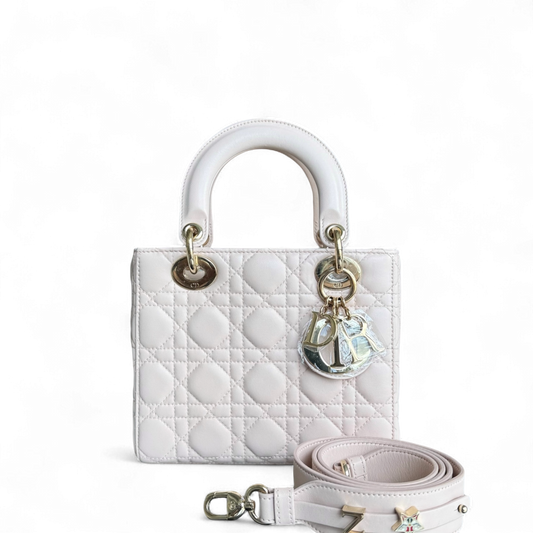 Dior Lady Small ABC - Cannage Lambskin MyABC Light Pink Gold Hardware