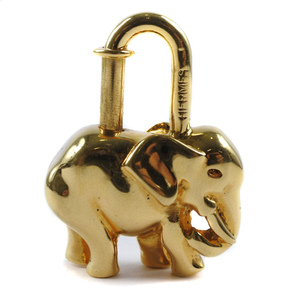 HERMES Cadena Plated Gold gold Animal motif Women  d