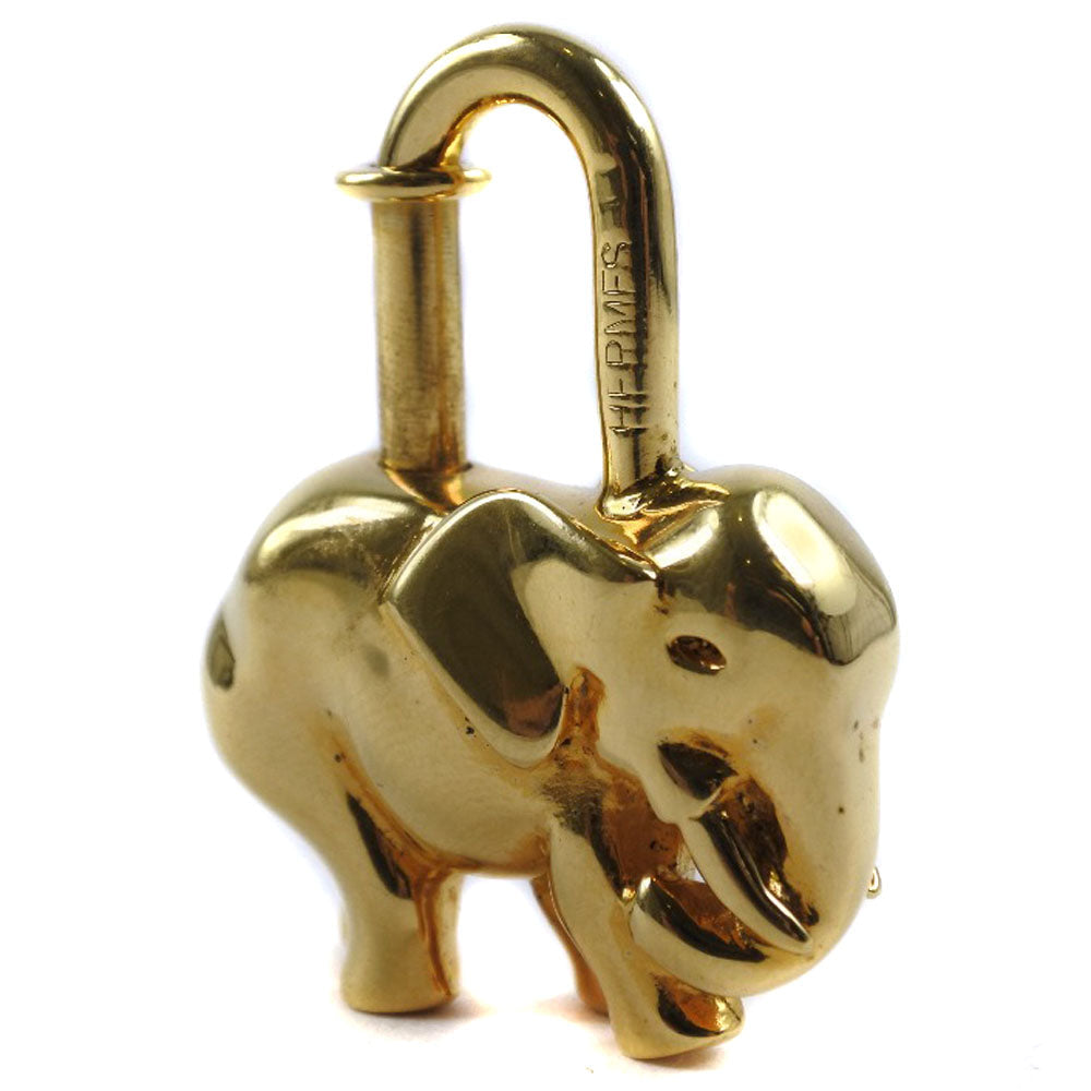 HERMES Cadena Plated Gold gold Animal motif Women  d