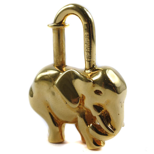 HERMES Cadena Plated Gold gold Animal motif Women  d