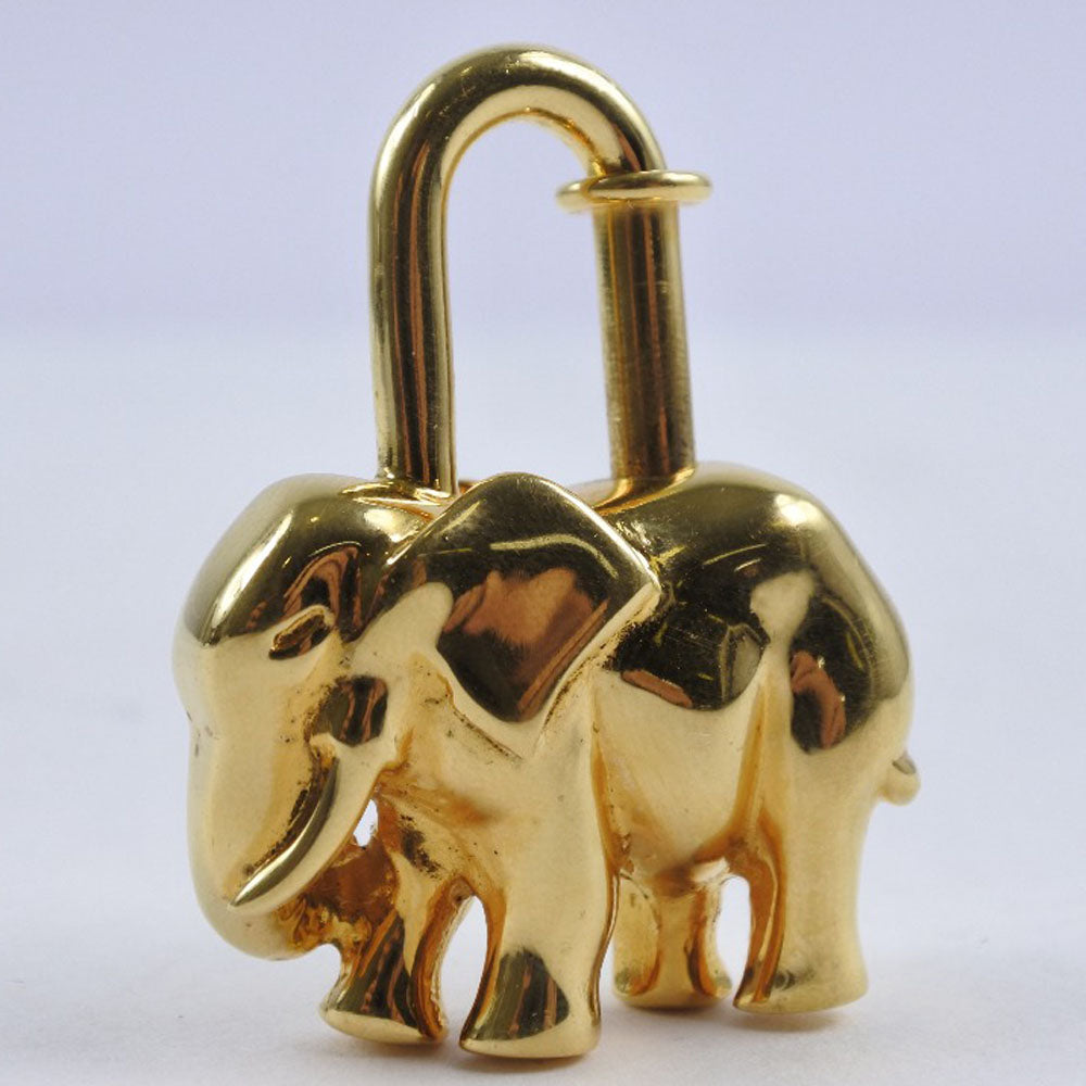 HERMES Cadena Plated Gold gold Animal motif Women  d