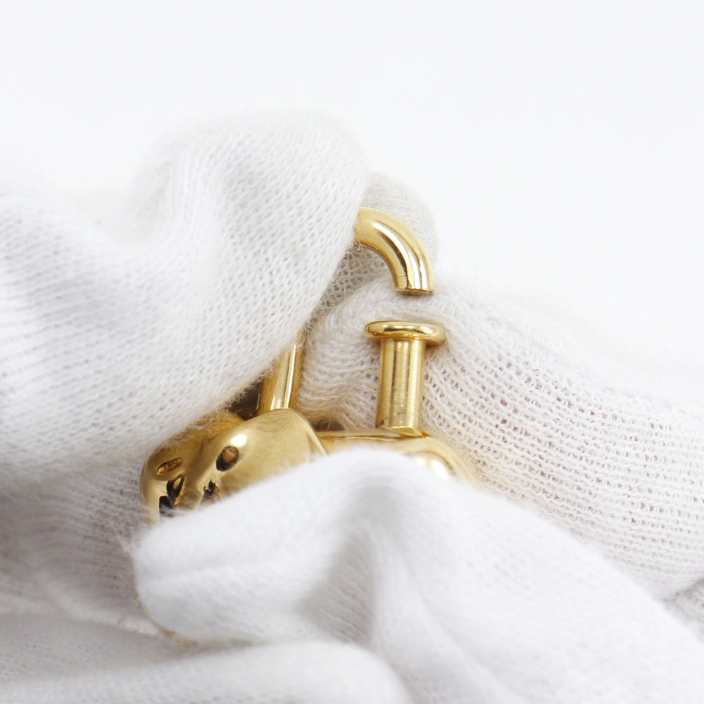 HERMES Cadena Plated Gold gold Animal motif Women  d
