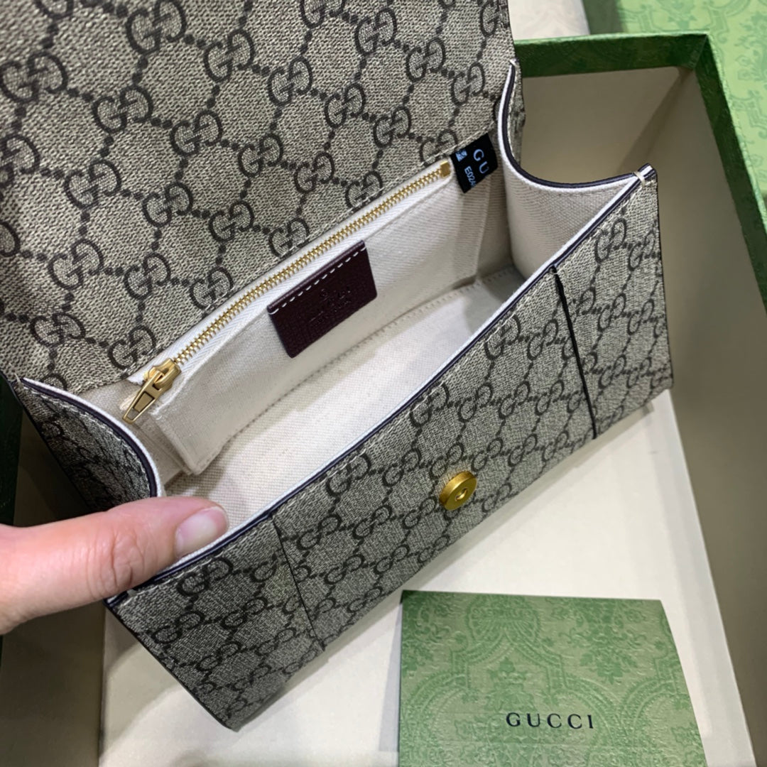 Top Quality Hourglass Small Handbag In Beige, For Women,  Bags 9in/23cm