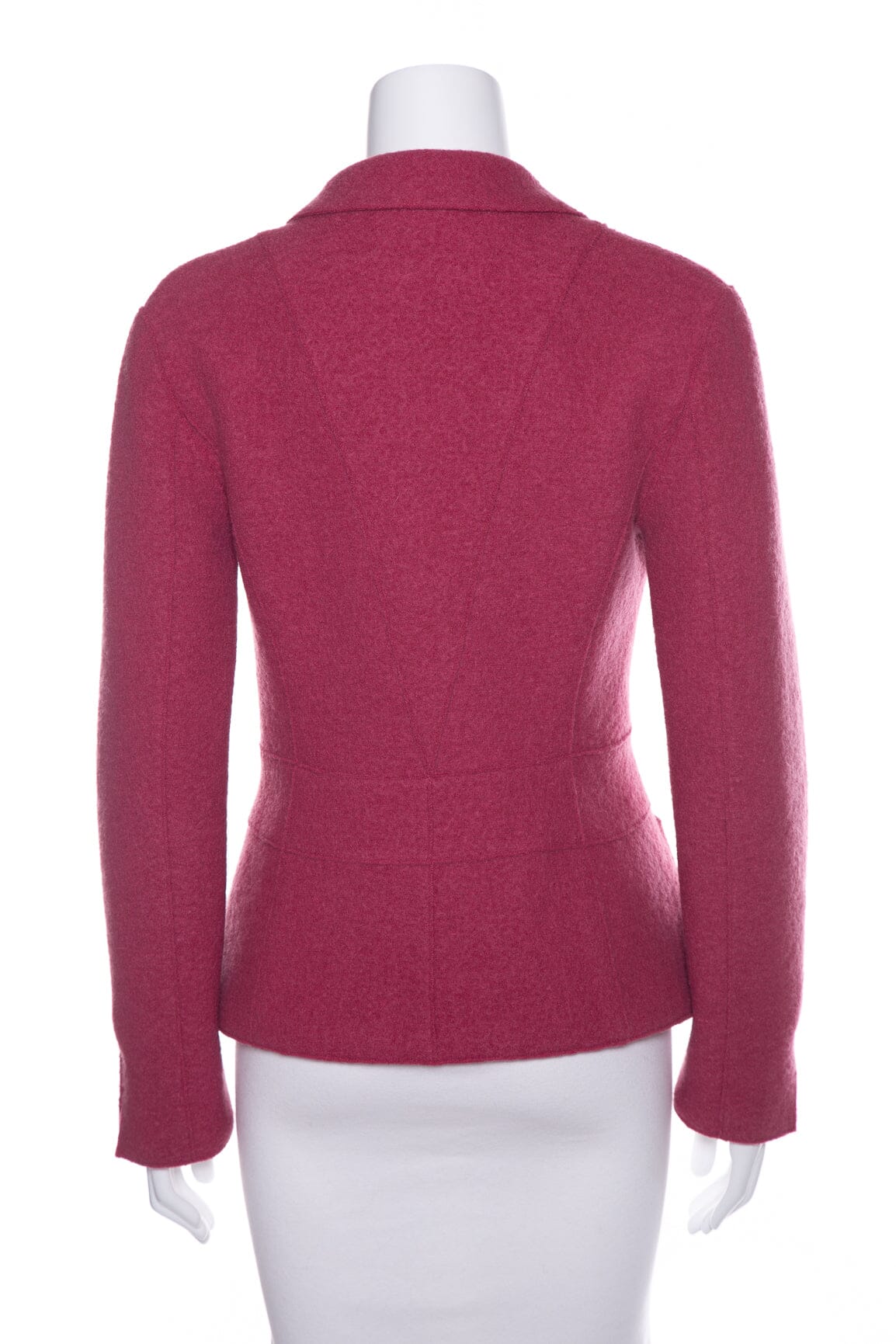 Chanel   1999 Pink Wool Button Up Jacket SZ 36