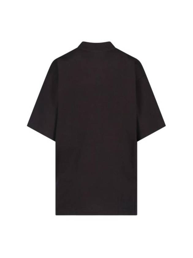 Luxury Balenciaga Trending 2025 Logo Print Medium Fit Short Sleeve T-Shirt Black