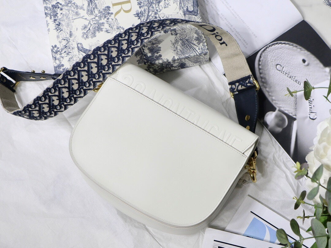 Top Quality Large Bobby Bag White For Women 10.5in/27cm CD M9320UMOB_M941