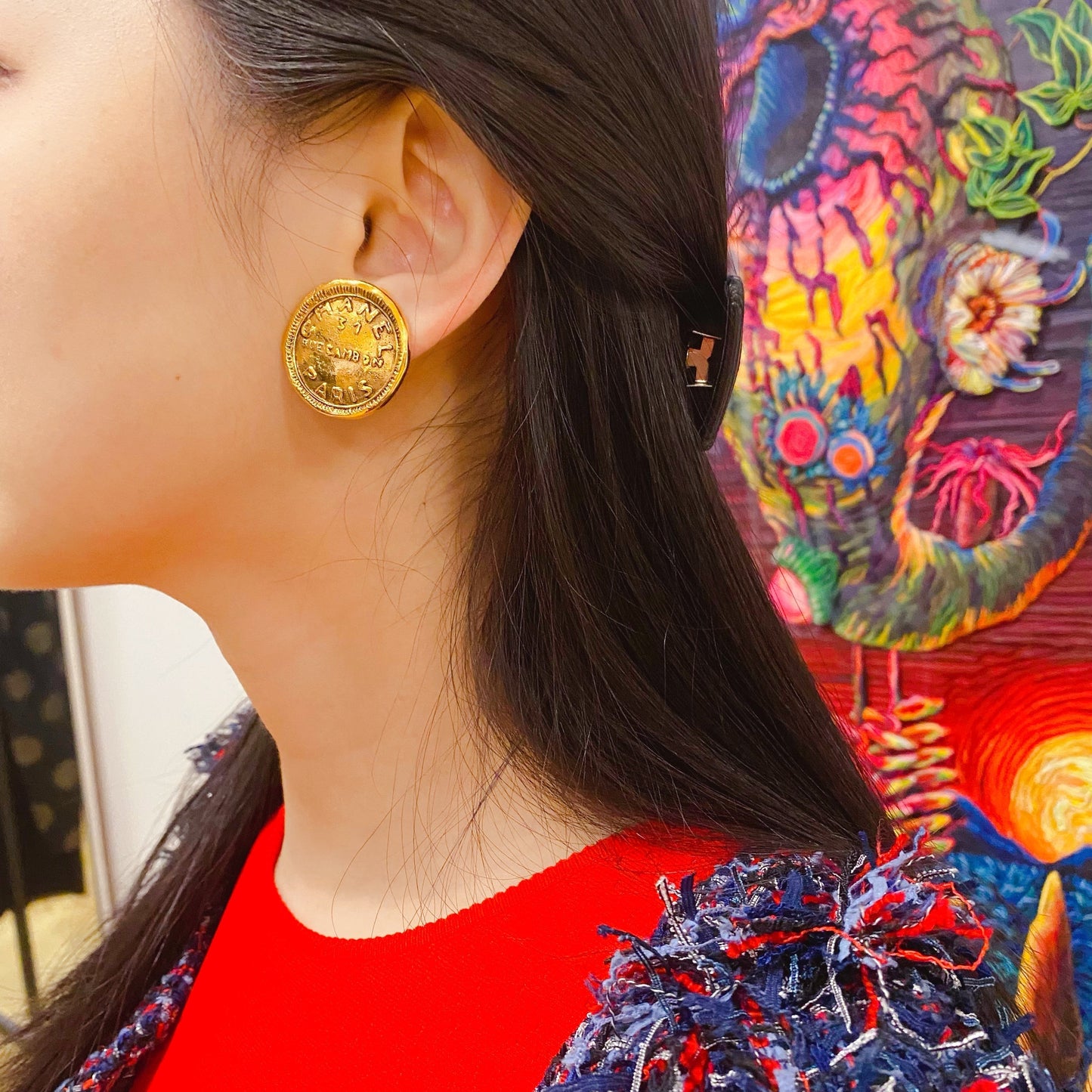 Chanel   single earring