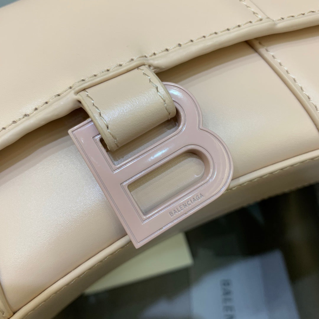 Top Quality Hourglass XS Handbag In Beige, For Women,  Bags 7.4in/19cm