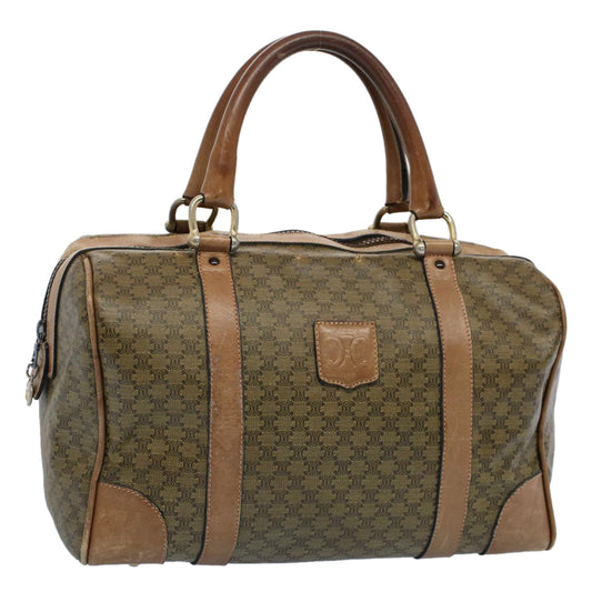Luxury CELINE Macadam Canvas Hand Bag Brown  54043