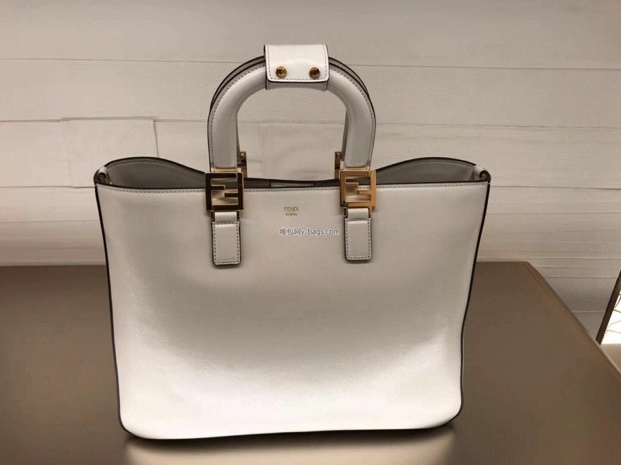 Top QualityTop Quality Small FF Tote Shoulder White Bag For Woman 30cm/12in
