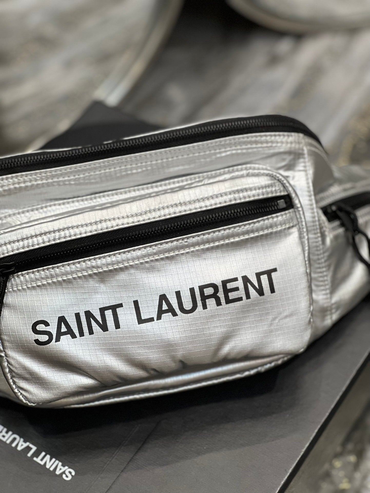 YSSL Nuxx Crossbody Bag Sliver For Women, Women’s Bags 9.8in/25cm YSL