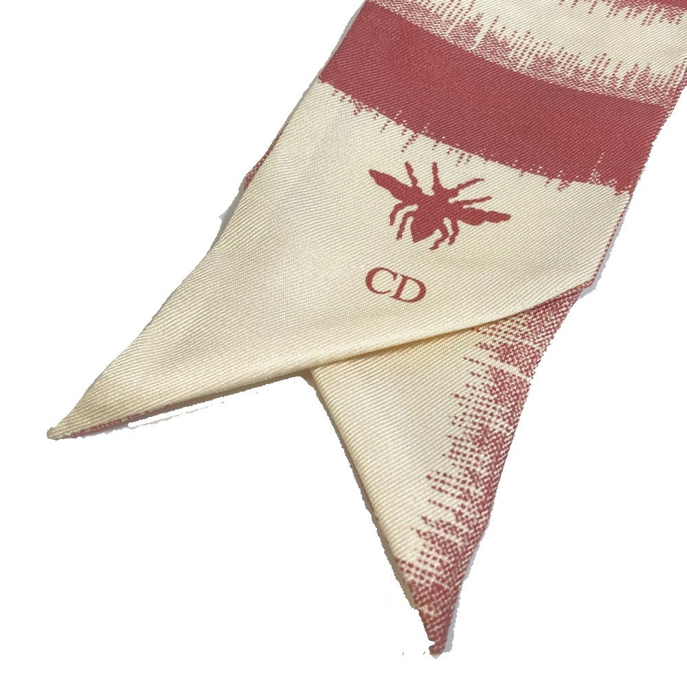 Dior scarf silk Pink x Beige Mitsua Women