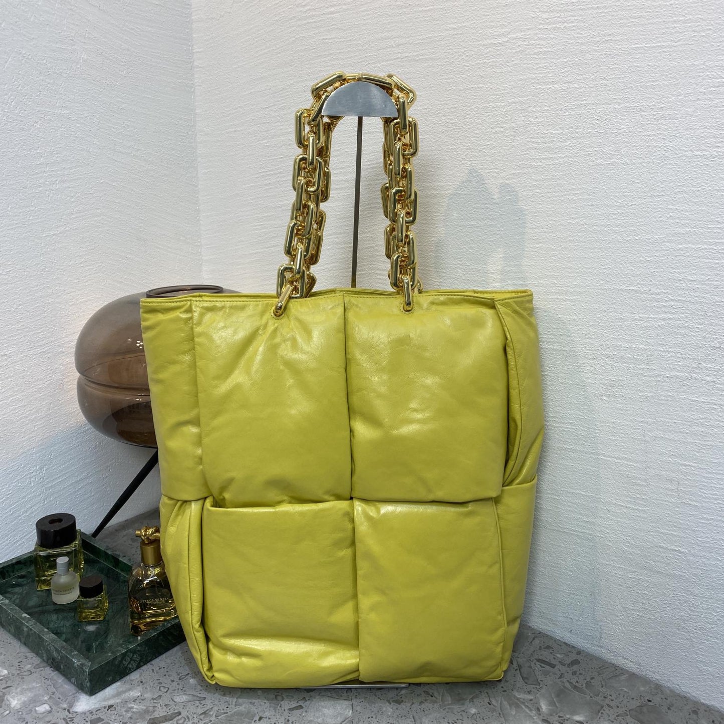 Top Quality Handle Bag Yellow, For Women, Bags 15.8in/40cm