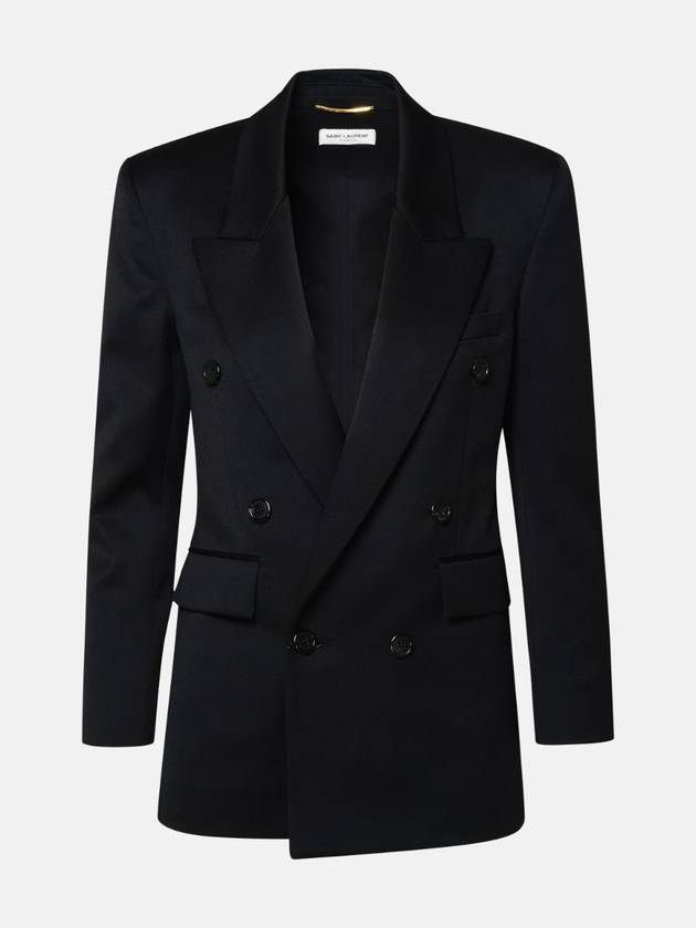 Luxury Saint Laurent Trending 2025 Double Breasted Blazer Jacket Black