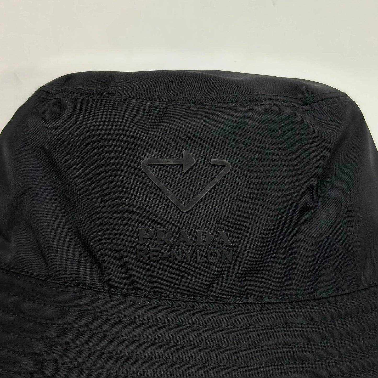 Prada Milano 2020 Re-Nylon Double Logo Bucket Hat - S/M