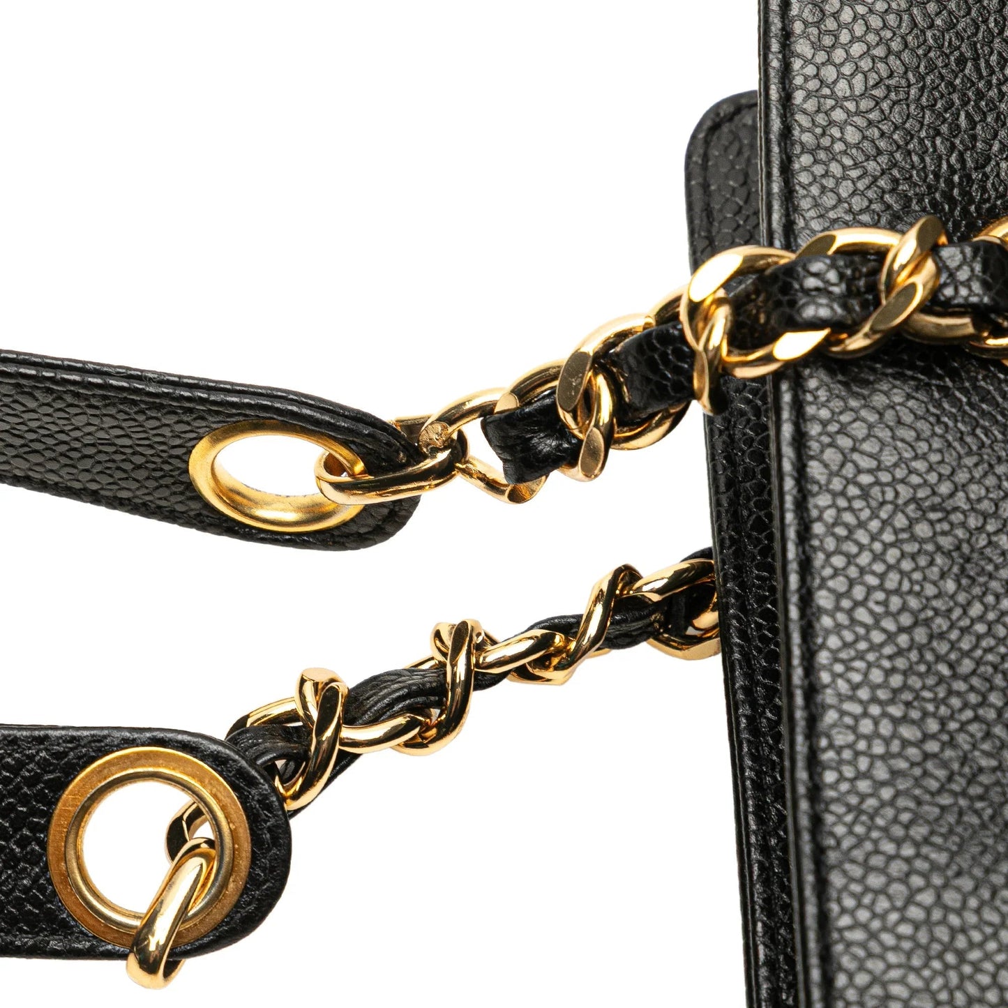 Black Chanel Triple CC Caviar Tote