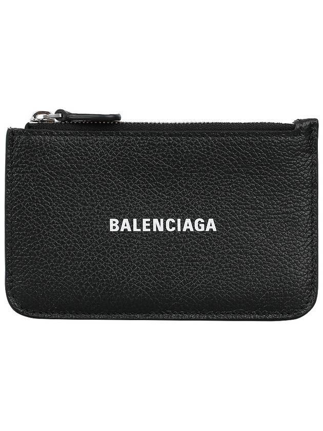 Luxury Balenciaga Trending 2025 Cash Large Long Coin Card Wallet Black