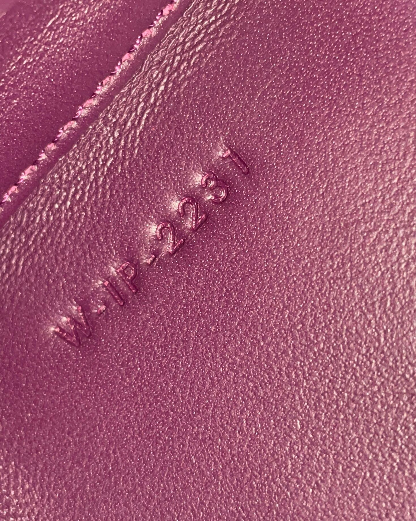 Top Quality Triomphe Minaudiere In Lizard Violet For Women 4in/10cm