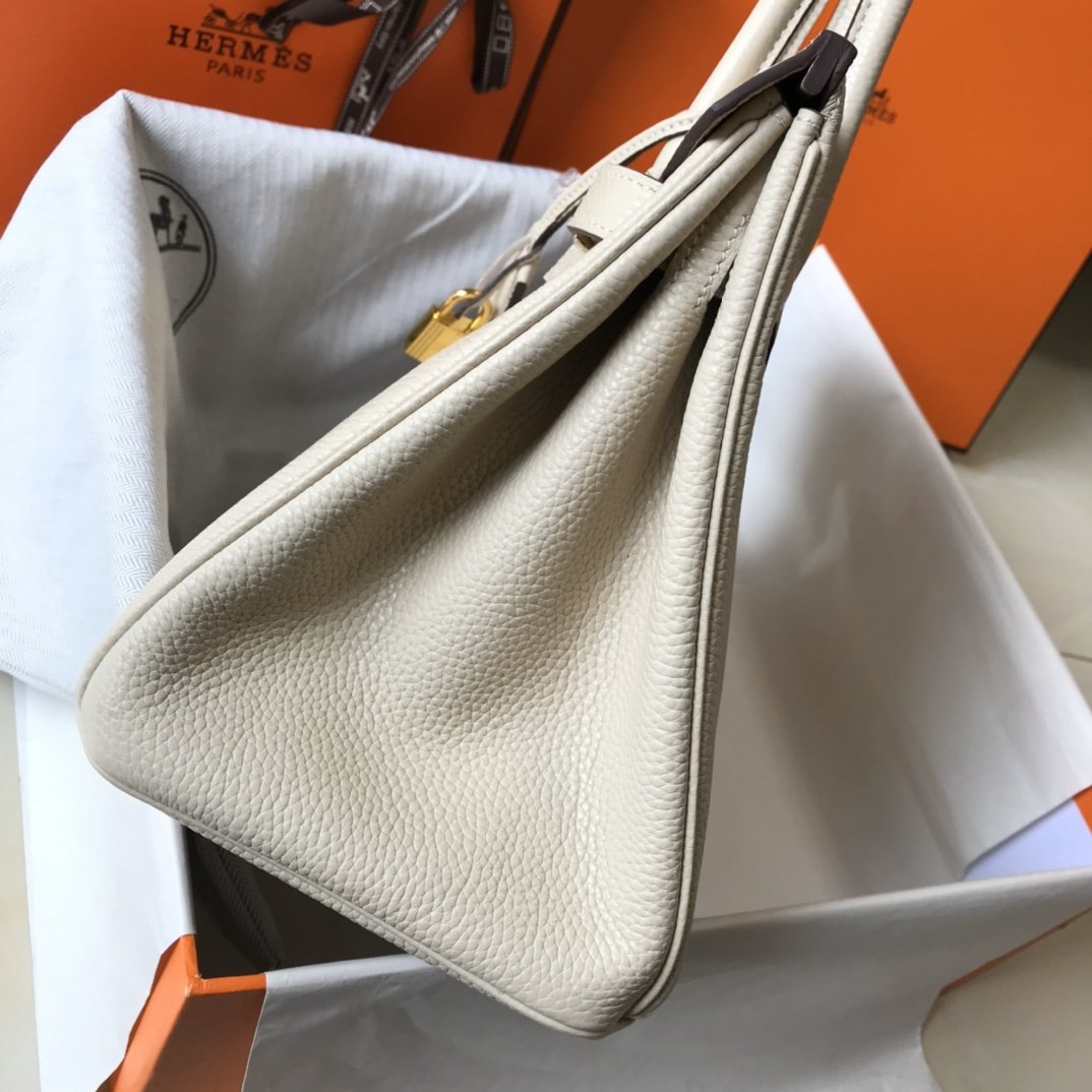 Top Quality Birkin Cream With Gold Hardware Bag For Women, Handbags, Shoulder Bags 30cm/12in