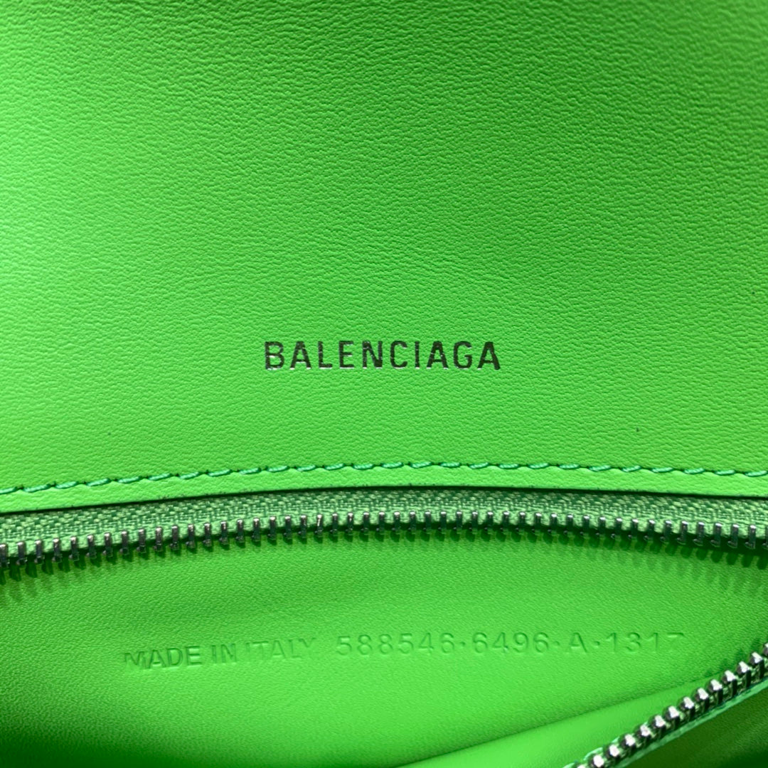 Top Quality Hourglass Small Handbag In Green, For Women,  Bags 9in/23cm