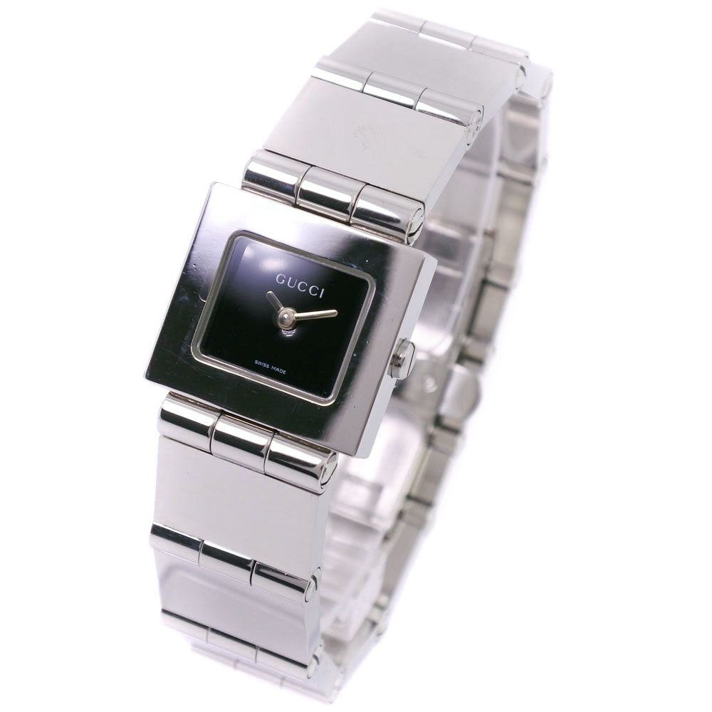 GUCCI Watches Quartz 600L Stainless Steel Silver black dial Women  d