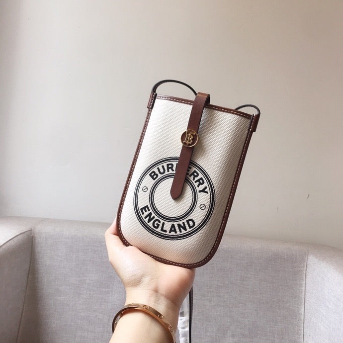 Top Quality Logo Graphic Canvas Anne Phone Case With Strap White For Women, Bags 7.1in/18cm