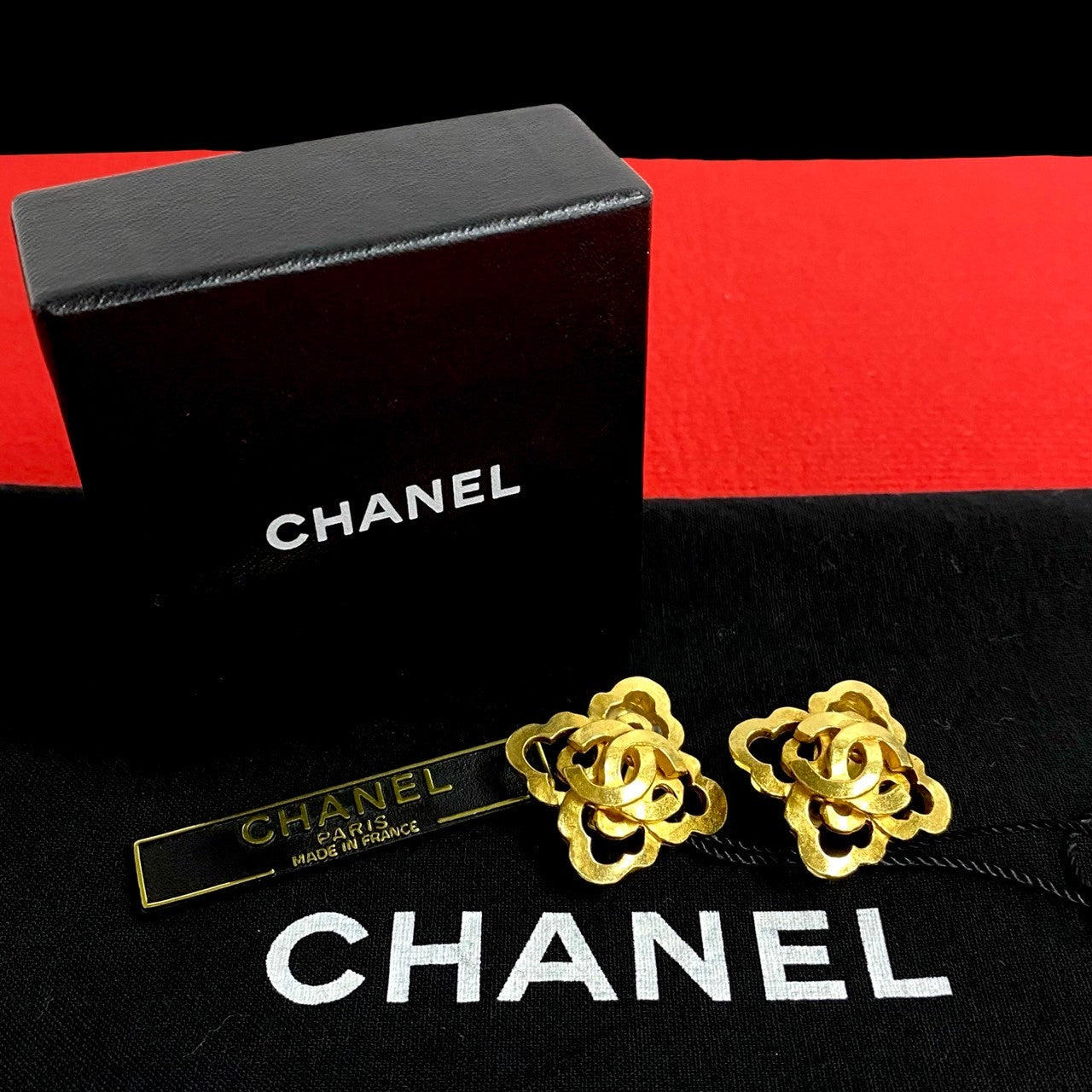 CHANEL Earring Gold Plated gold