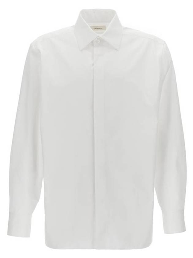 Luxury Saint Laurent Trending 2025 Cassandre Long Sleeve Shirt White