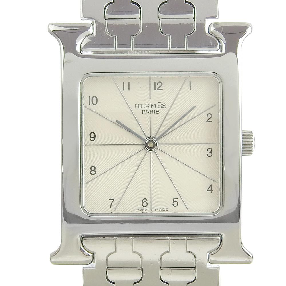 HERMES Watches Quartz HH1.510 Stainless Steel Silver H watch Silver dial Women  d