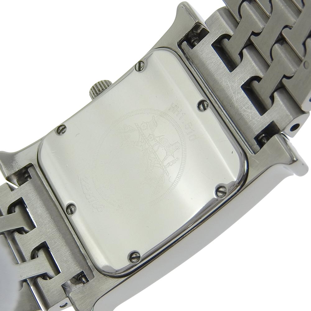 HERMES Watches Quartz HH1.510 Stainless Steel Silver H watch Silver dial Women  d