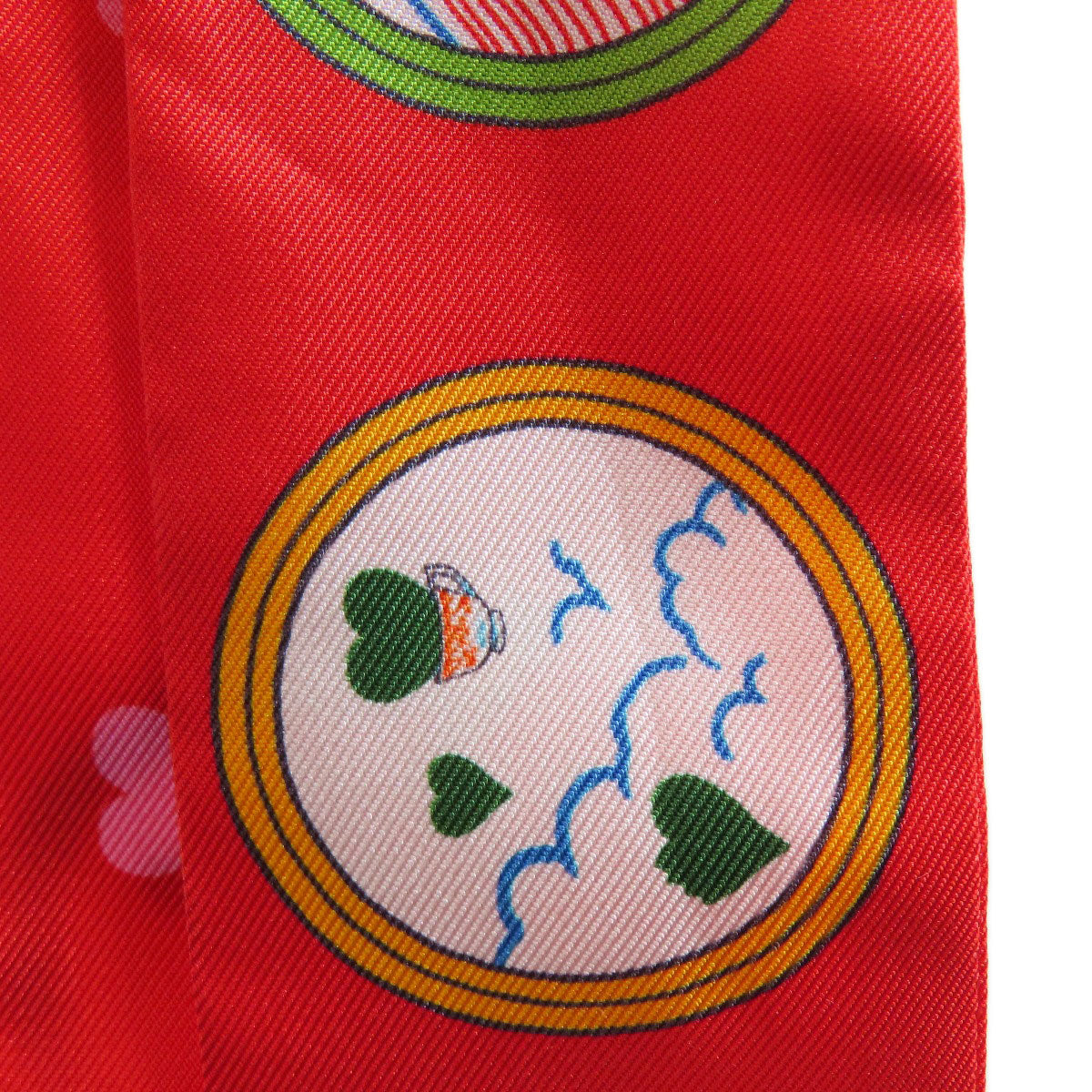 HERMES scarf silk Red Twilly Women  d