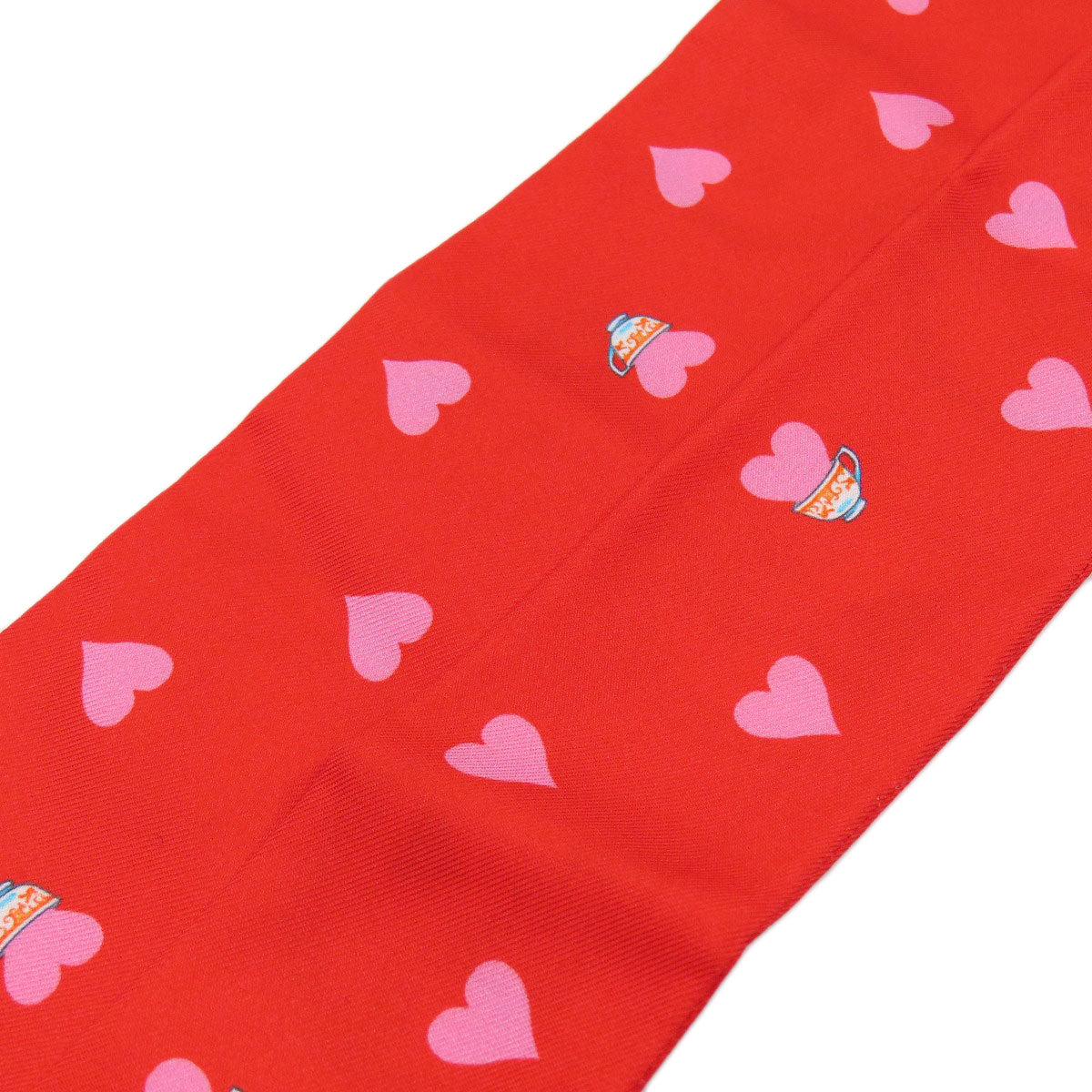 HERMES scarf silk Red Twilly Women  d
