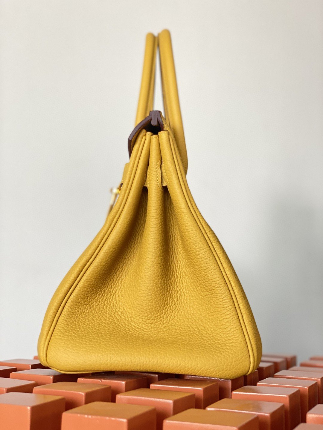 Top Quality Birkin Nata Swift Yellow For Women Gold Toned Hardware 10in/25cm