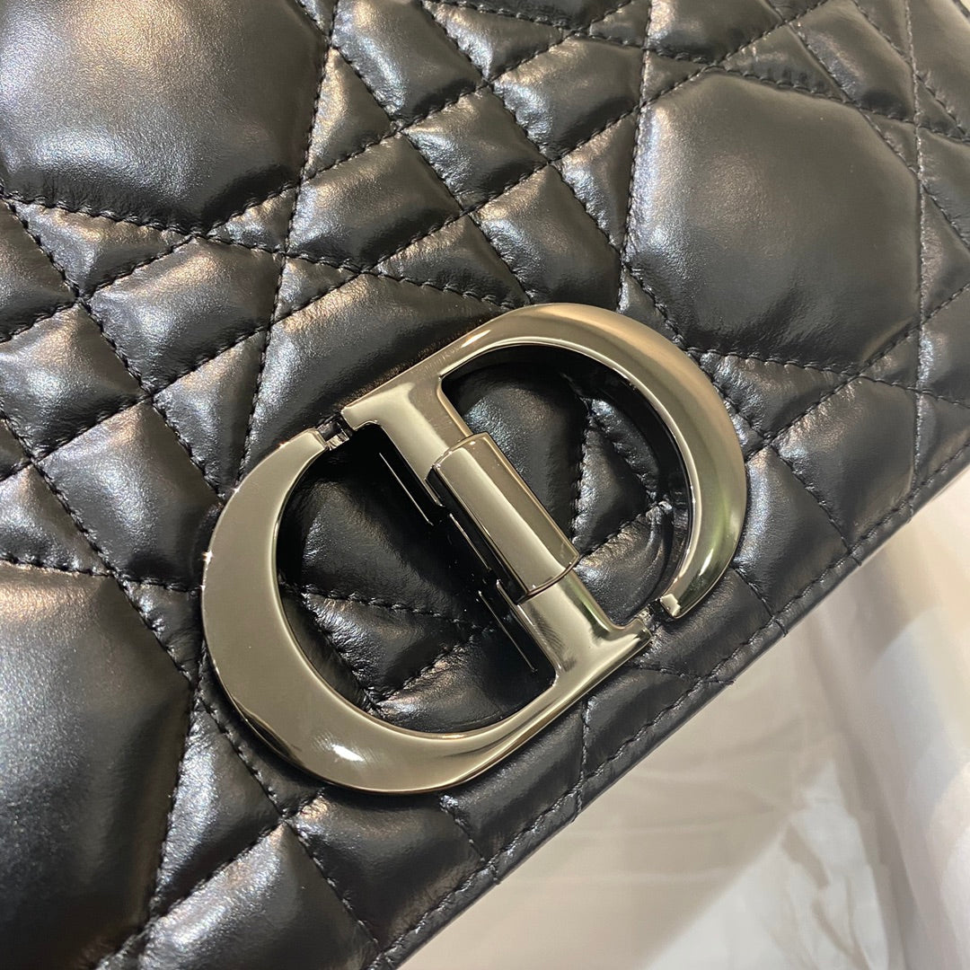 Top Quality Large Caro Bag, Black, For Women Womens Handbags, Crossbody Bags, 29cm CD M9243UWHC_M900