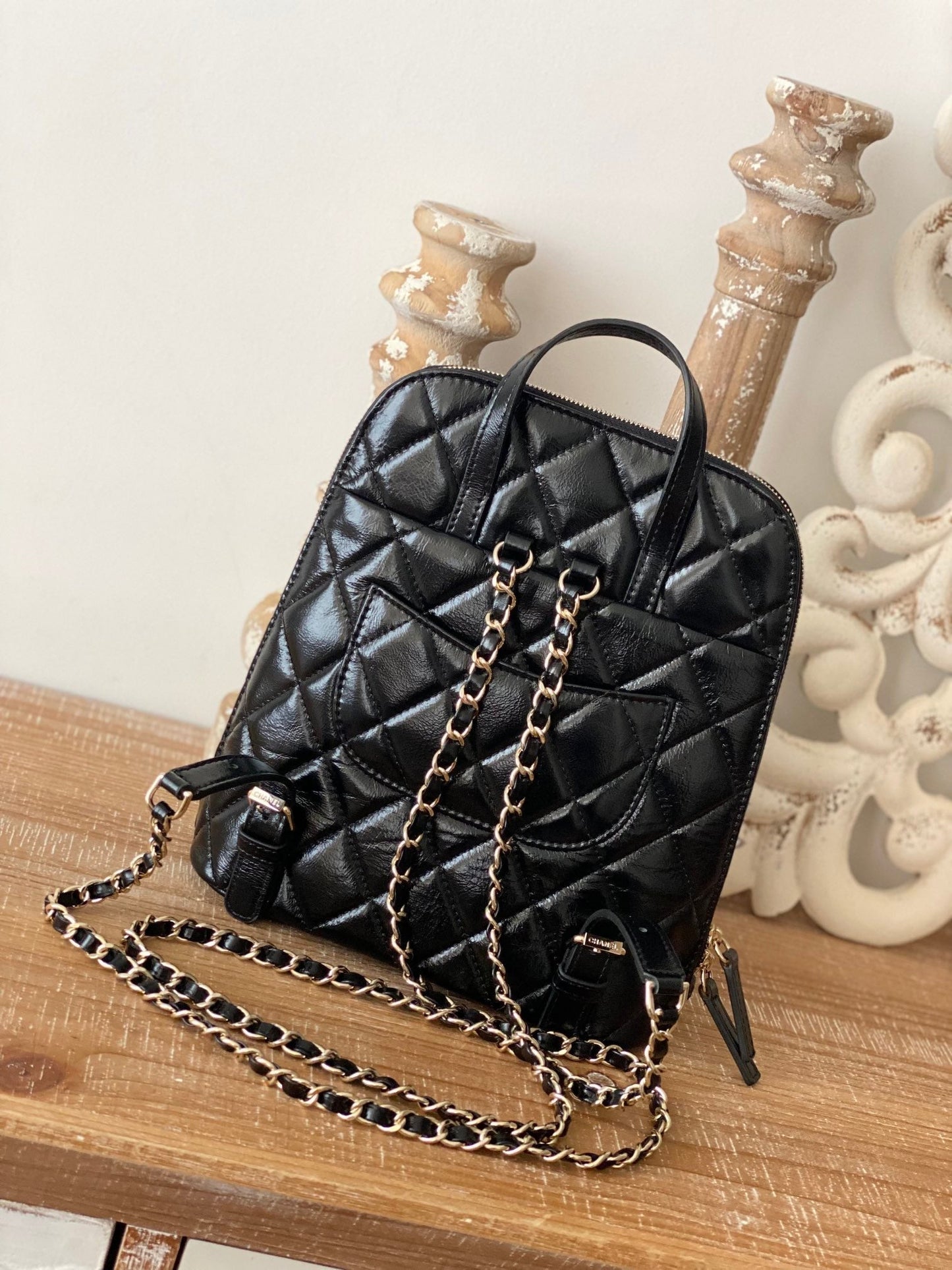 CHLRucksack Backpack Black Bag For Women 21cm/8in