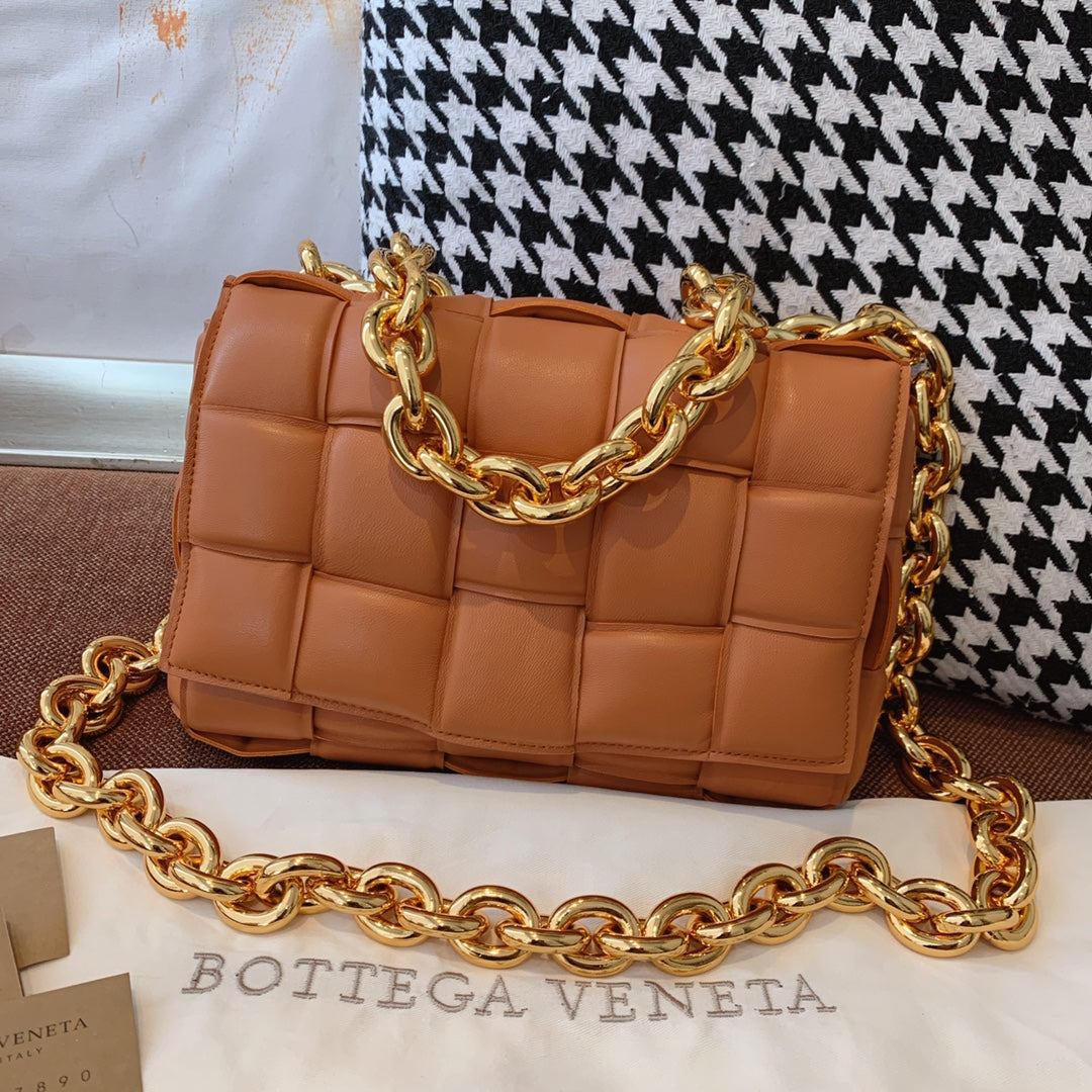 Top Quality Chain Cassette Brown, For Women, Women’s Bags 10.2in/26cm