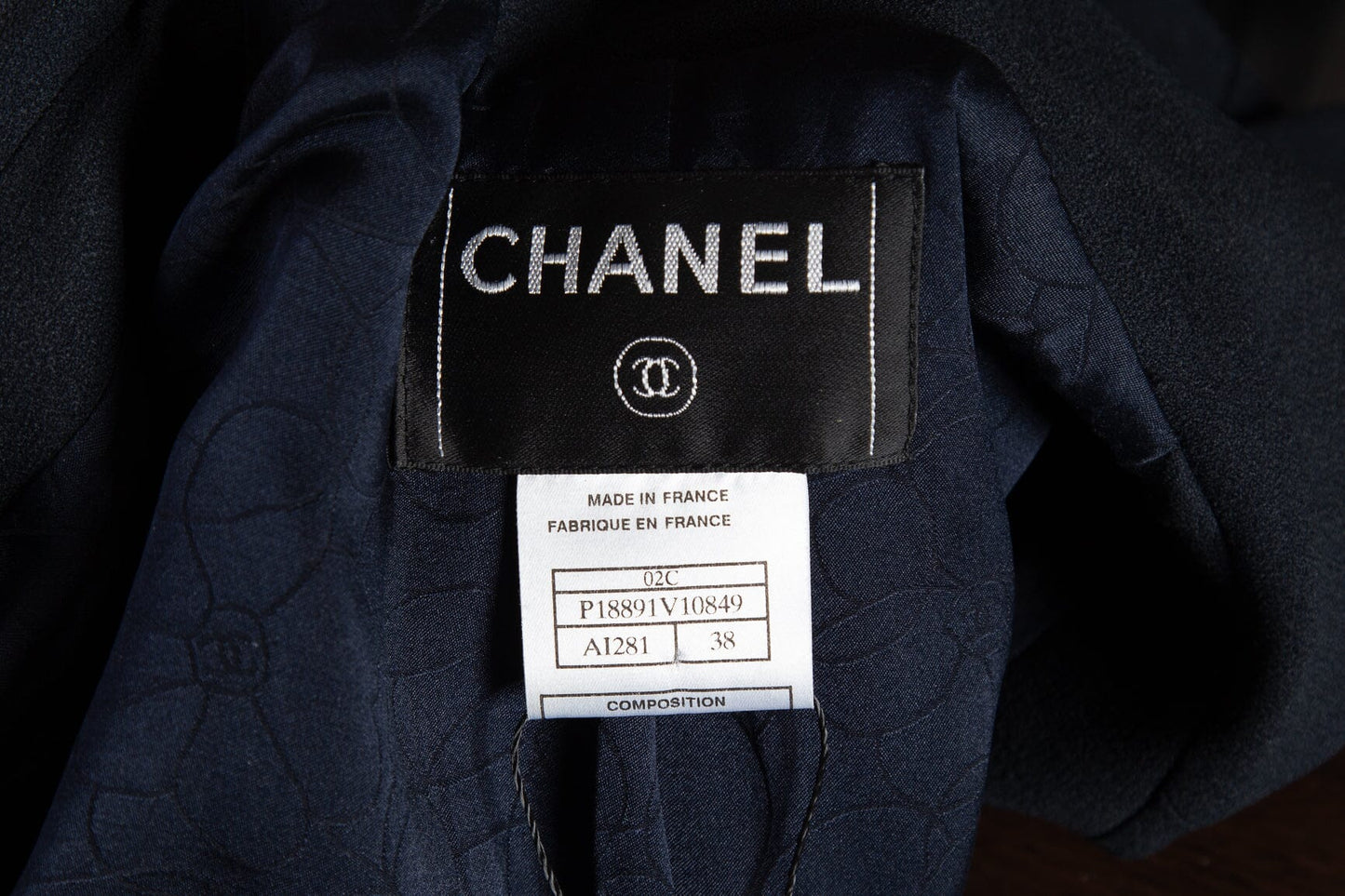 Chanel   2002 Cruise Collection Navy 2 PC Suit SZ 38