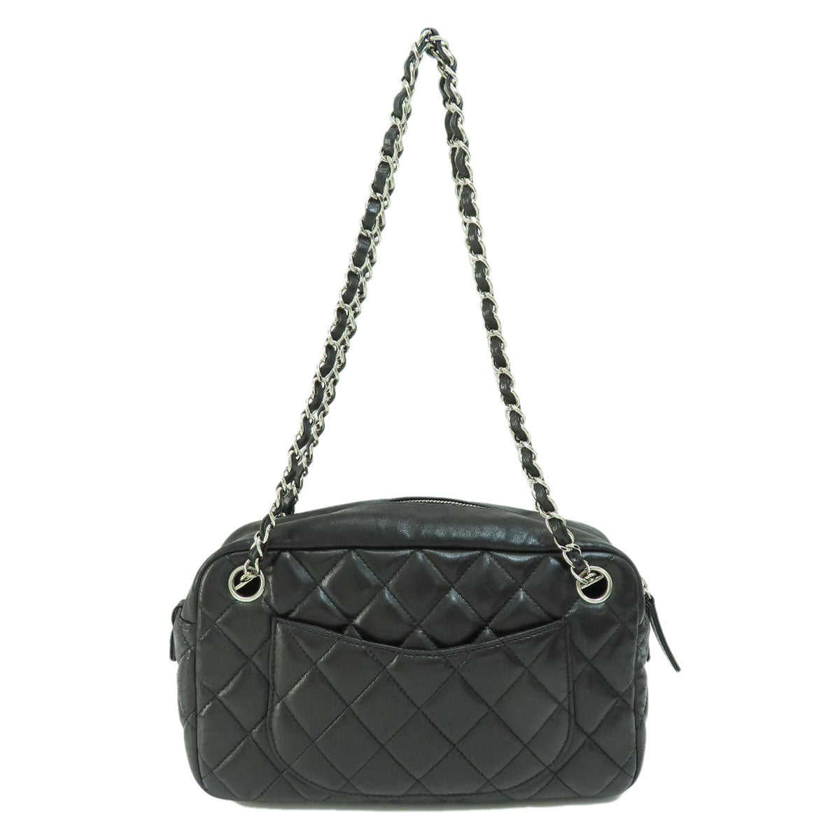 Chanel Matelasse Coco Mark Silver Hardware Handbag Lambskin