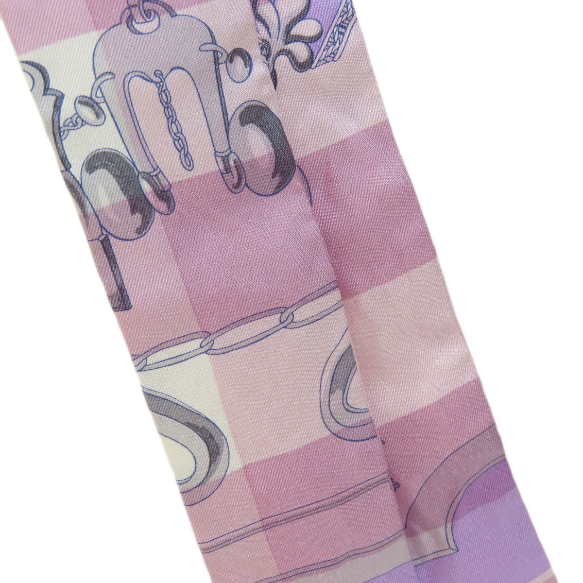 HERMES scarf silk purple Twilly Women  d