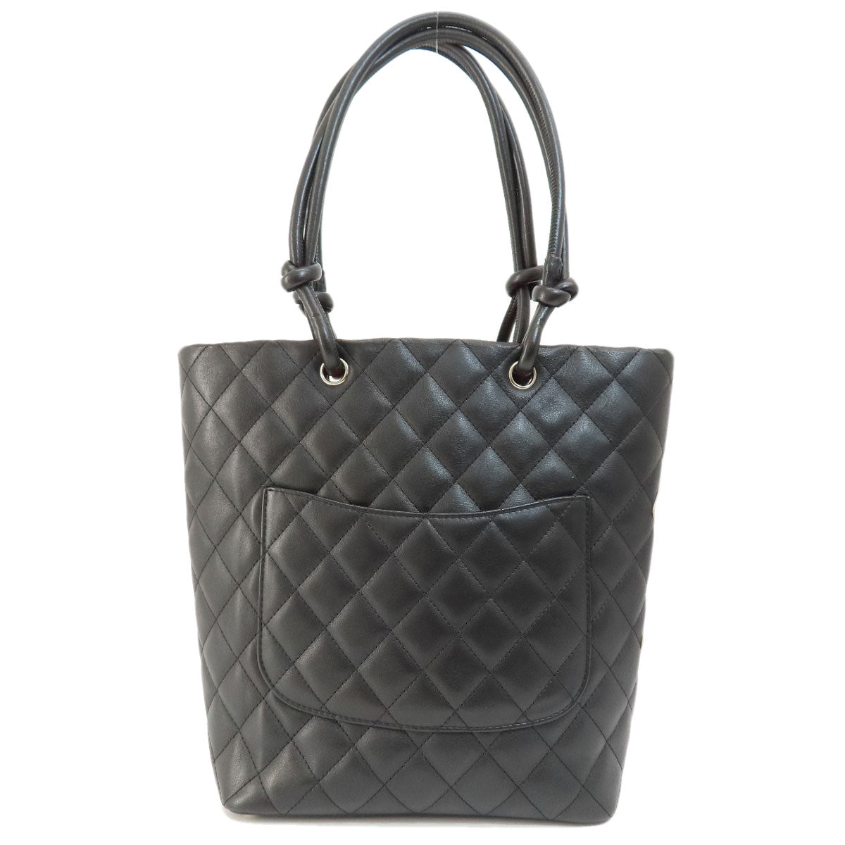 Chanel Cambon Line Tote Bag Calf Black